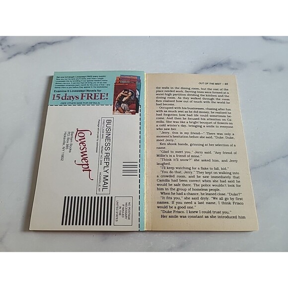 Loveswept 226 Out Of The Mist By Sara Orwig Paperback - Picture 6 of 10